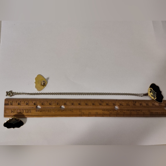 Vintage Art Deco Jewelry Set Signed Duri - Picture 6 of 12